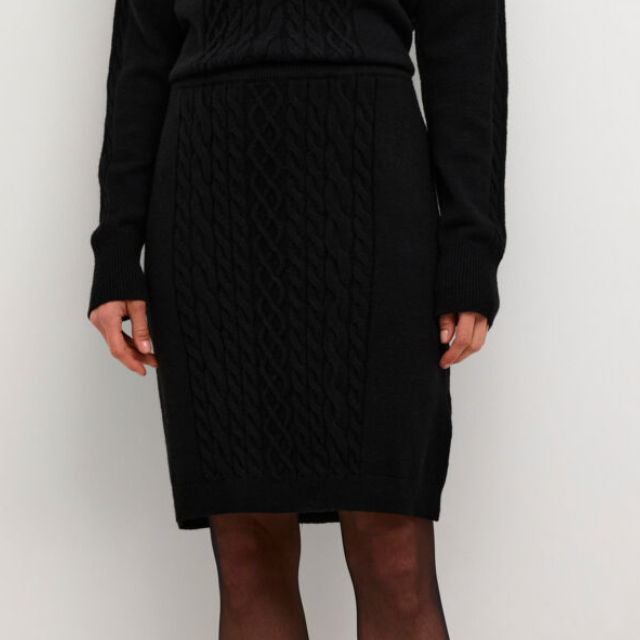 CR - Dela knit skirt - black