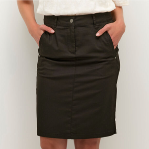 KA - Lea rivet skirt in black