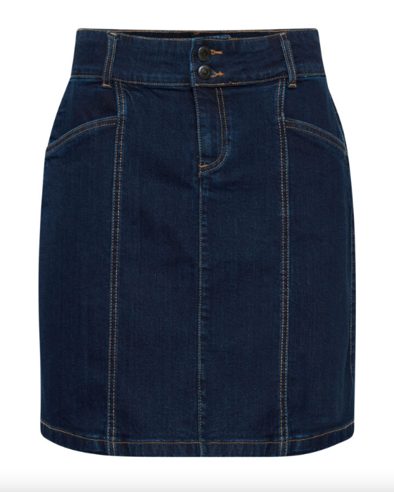 Knee length denim skirt 50 best sale