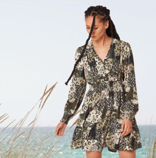 AP - Animal patchwork dress