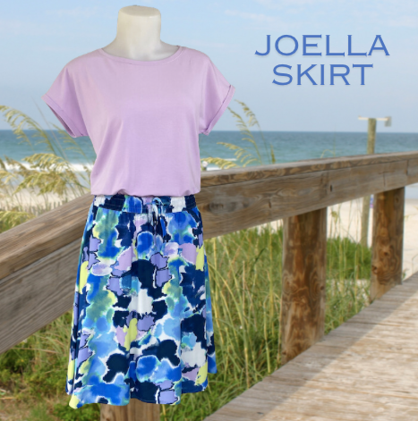 BY - Joella water print skirt