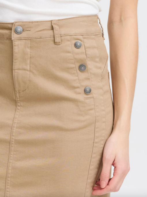 Beige khaki skirt best sale