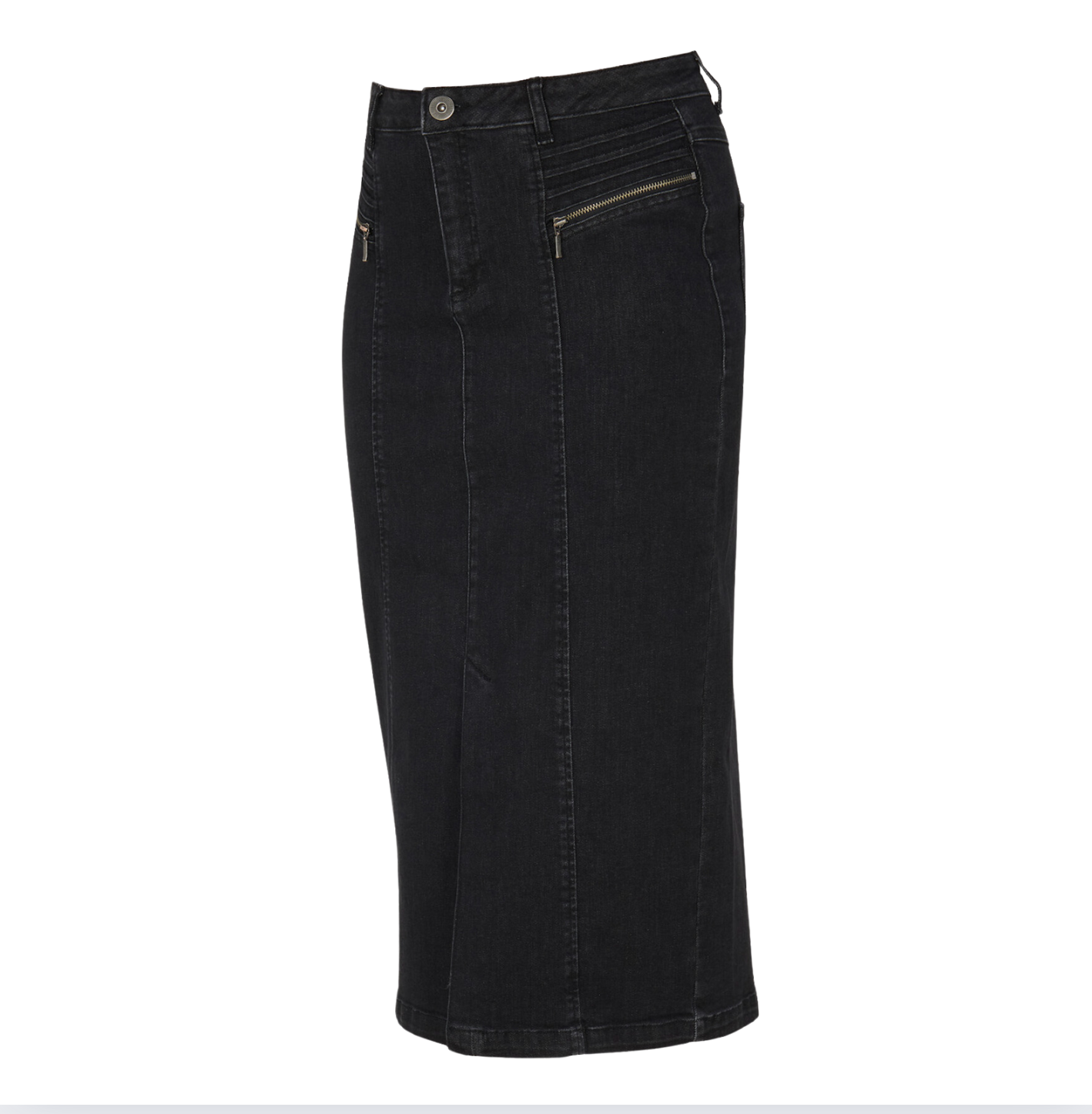 DS - Beam denim skirt - black