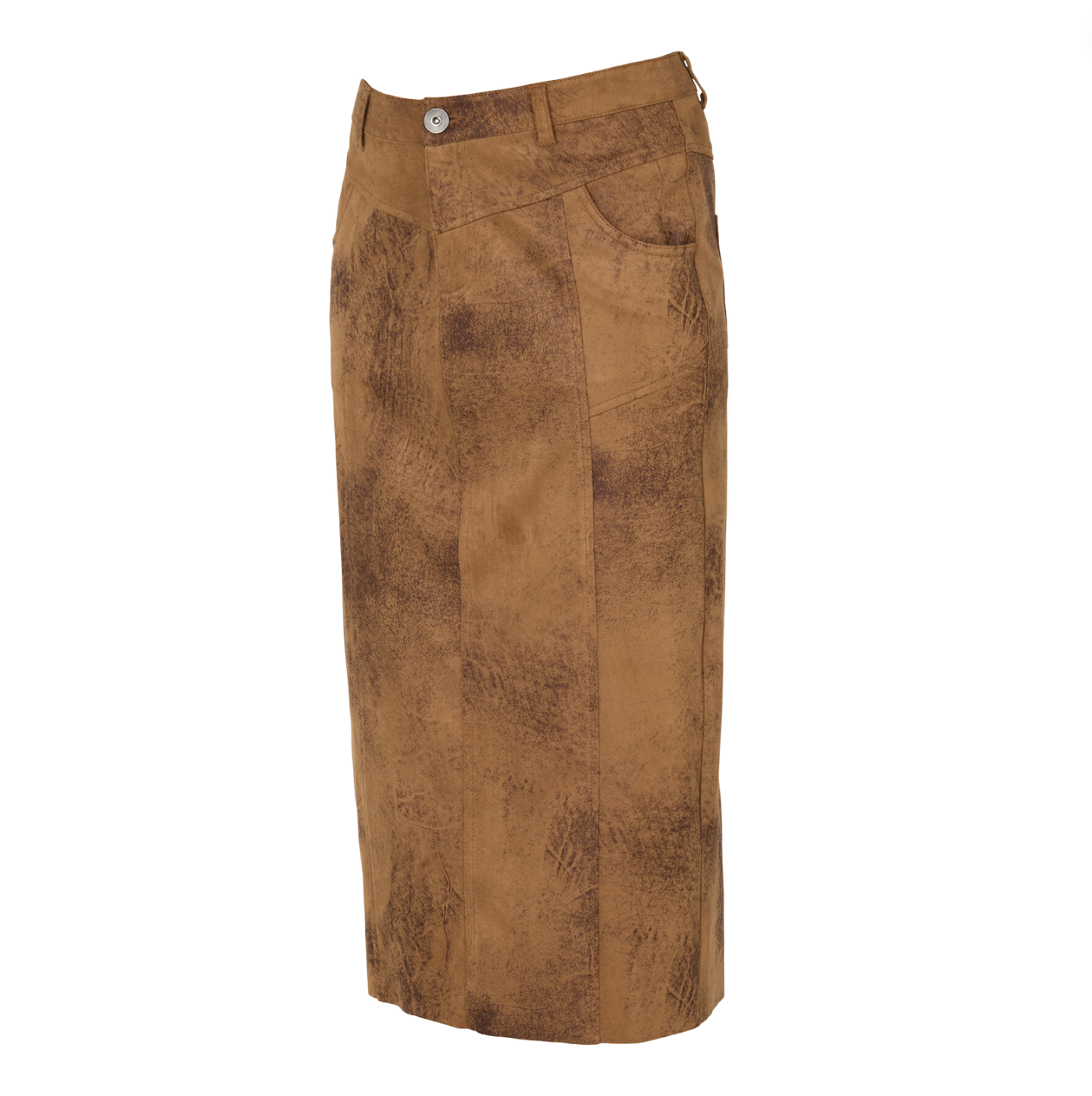 DS - Cocos vintage leather skirt - mocha