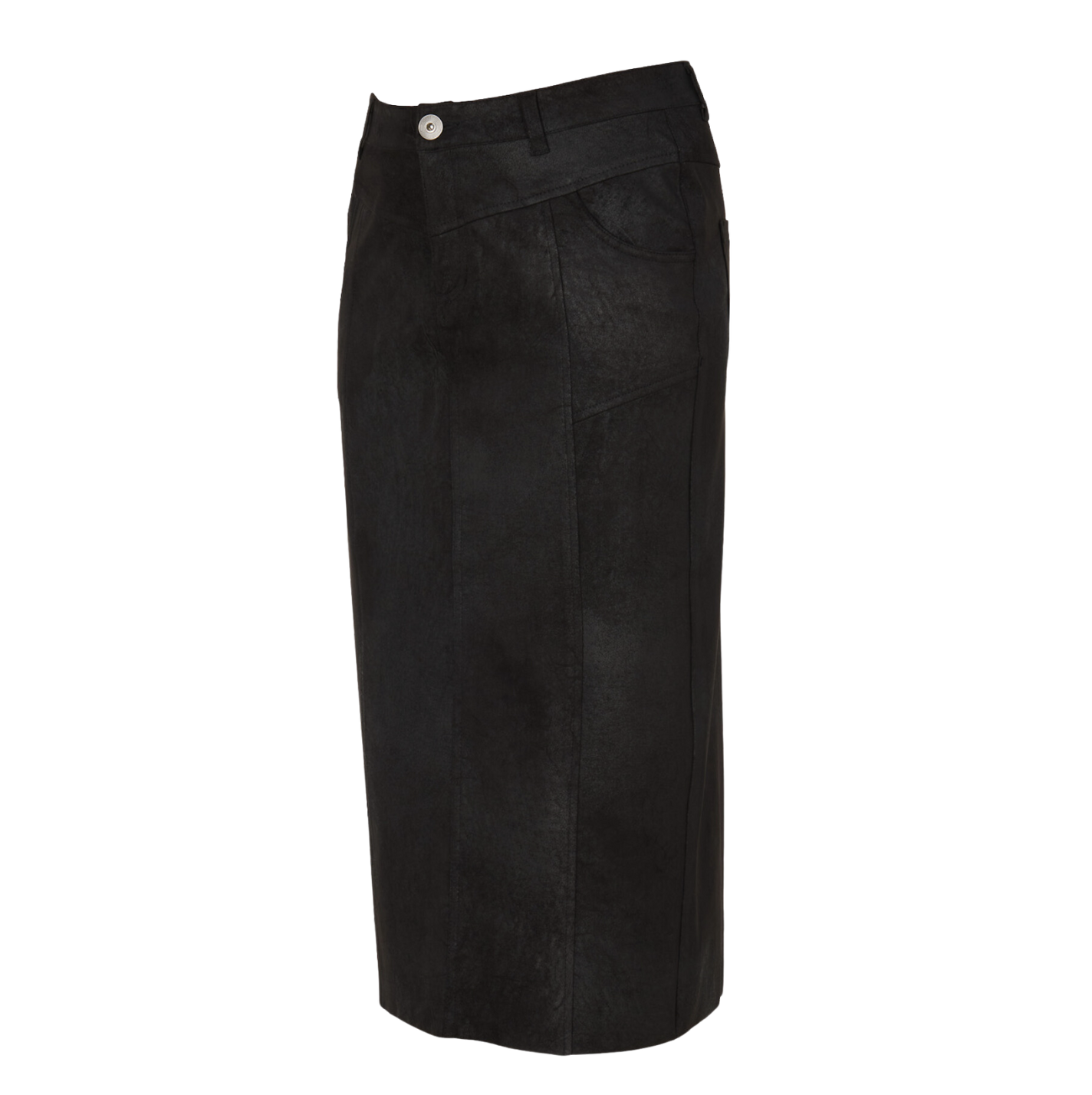 DS - Cocos vintage leather skirt - black