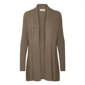 FR - Pleated cardigan - walnut