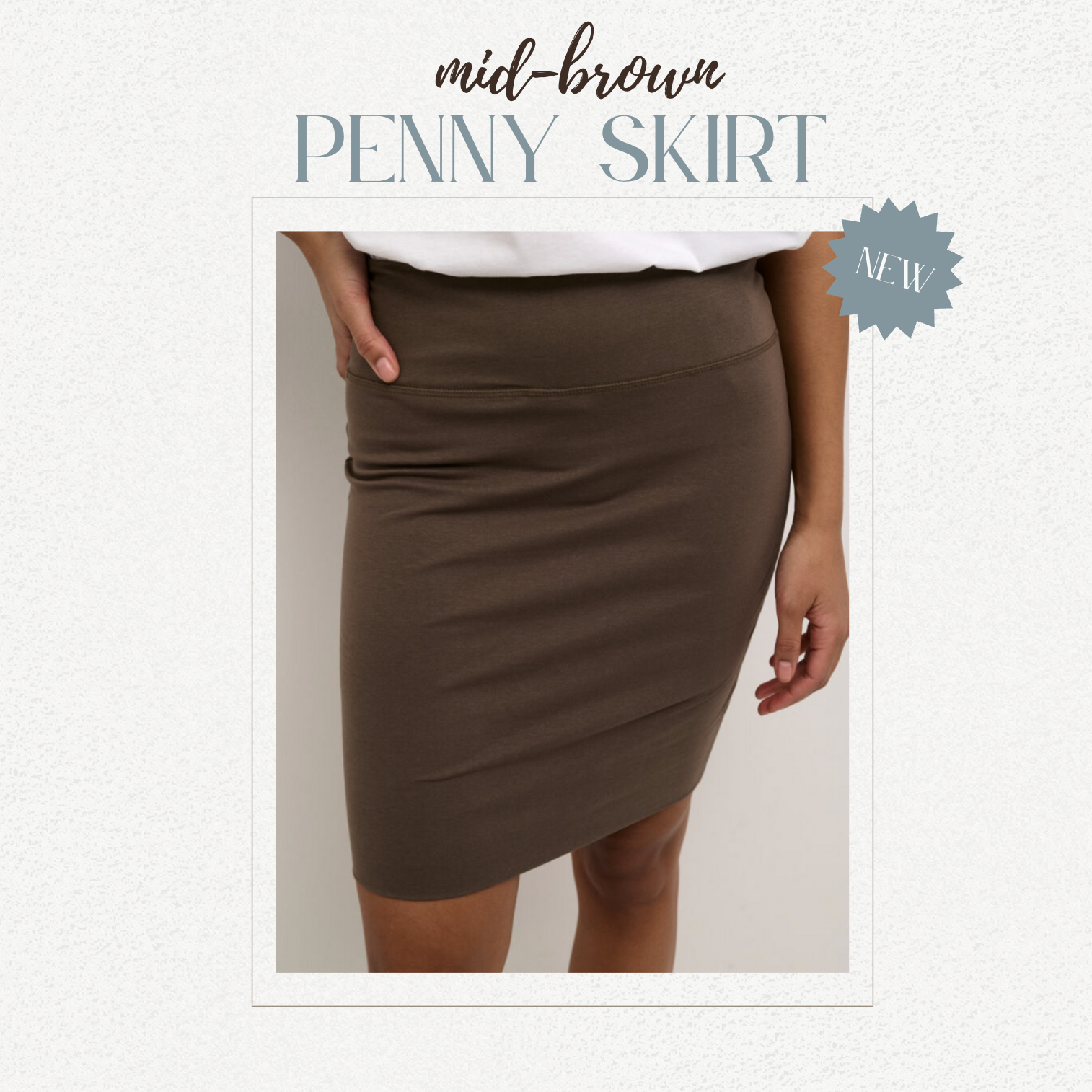 KA - Penny skirt - mid brown