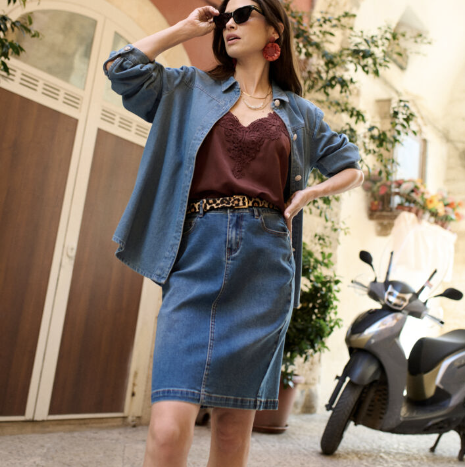 CR - Ebba denim skirt