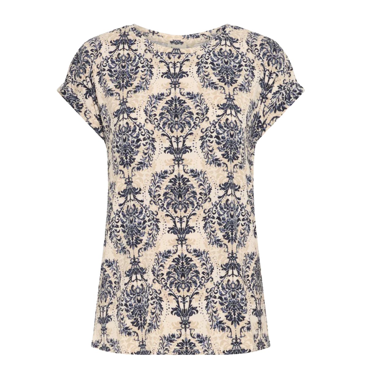 FR - Vera tee - Delft blue print