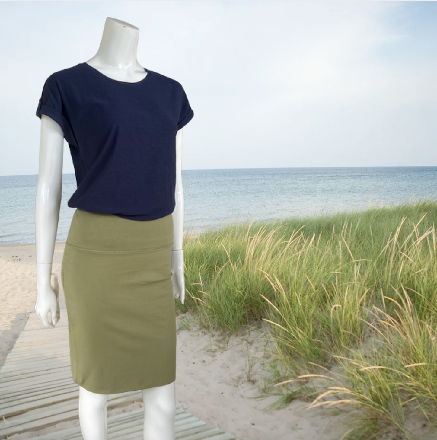 KA - Penny skirt - mosstone