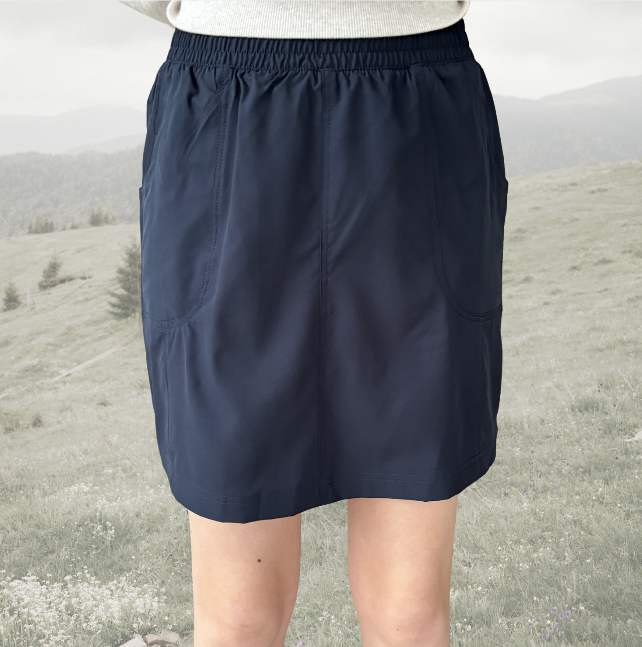 PZ - pull-on skort - navy
