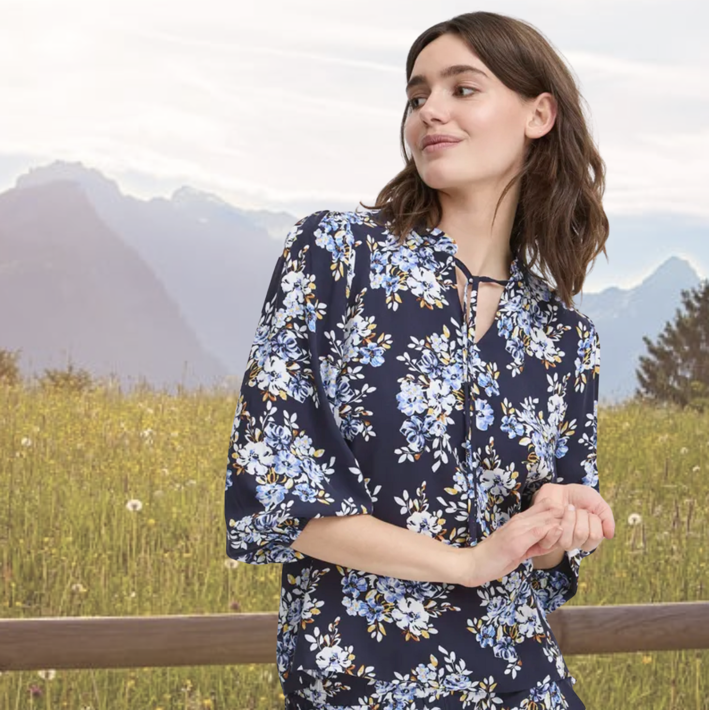 BY - Joella blouse - navy print