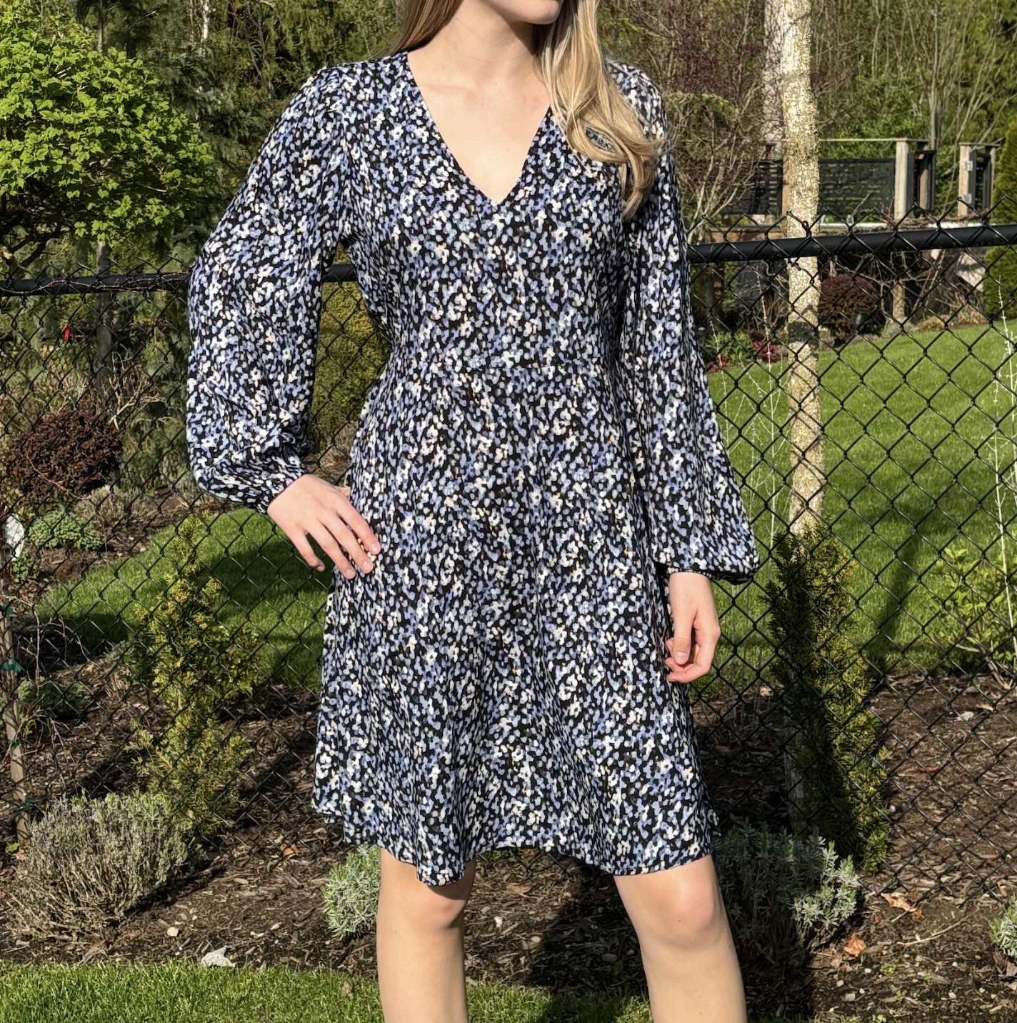 BY - Josa dress - light blue flower