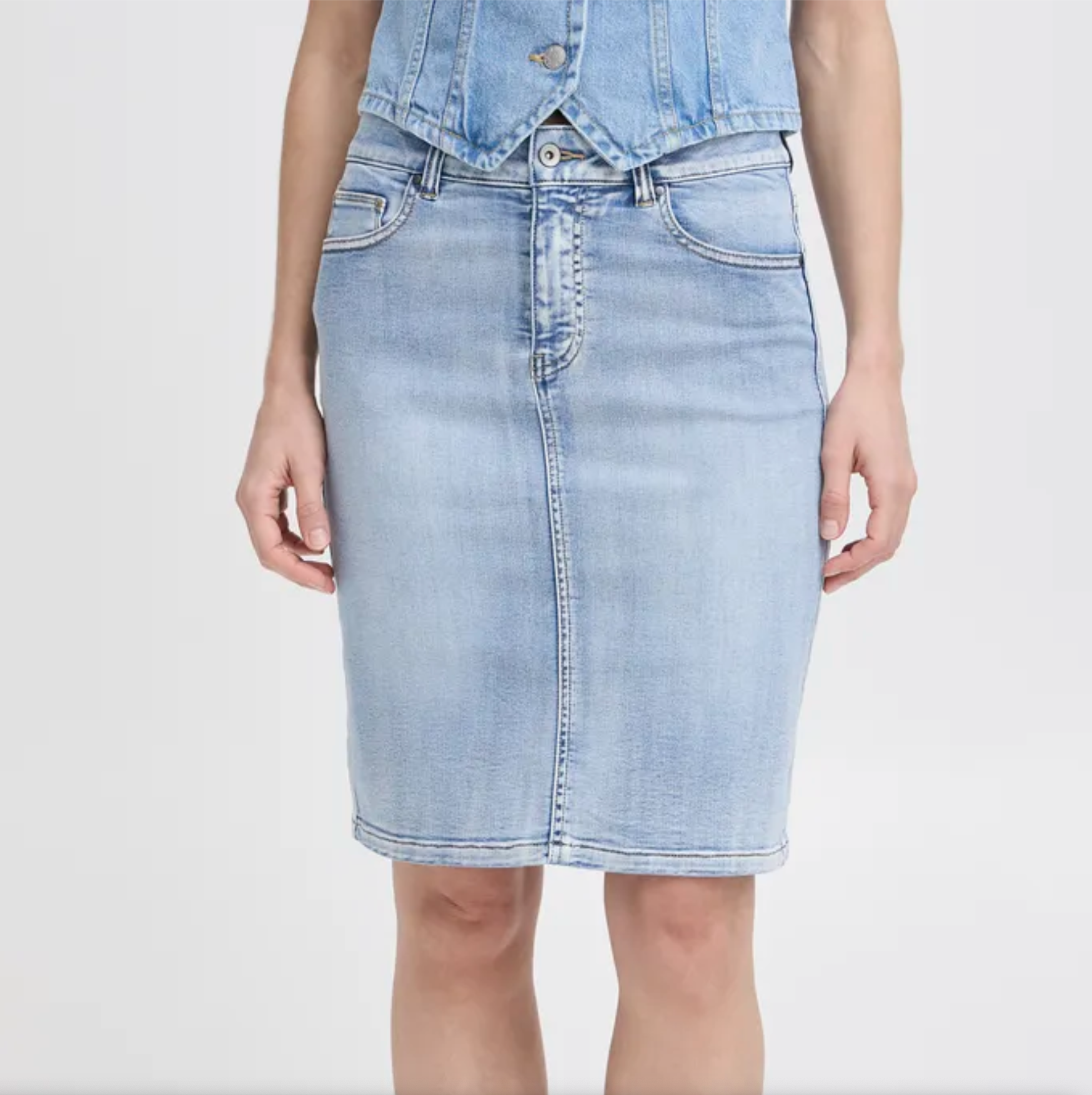 BY - Kaily denim skirt - light wash