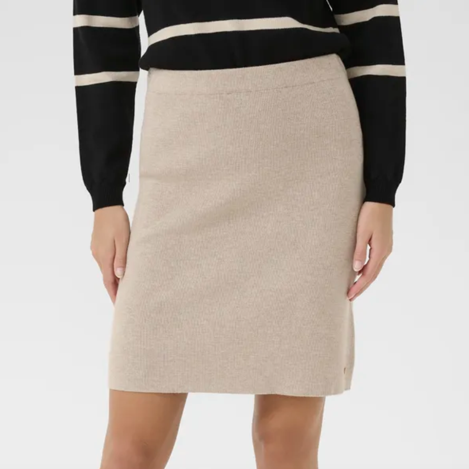 CR - Dela knee-length skirt - cobblestone