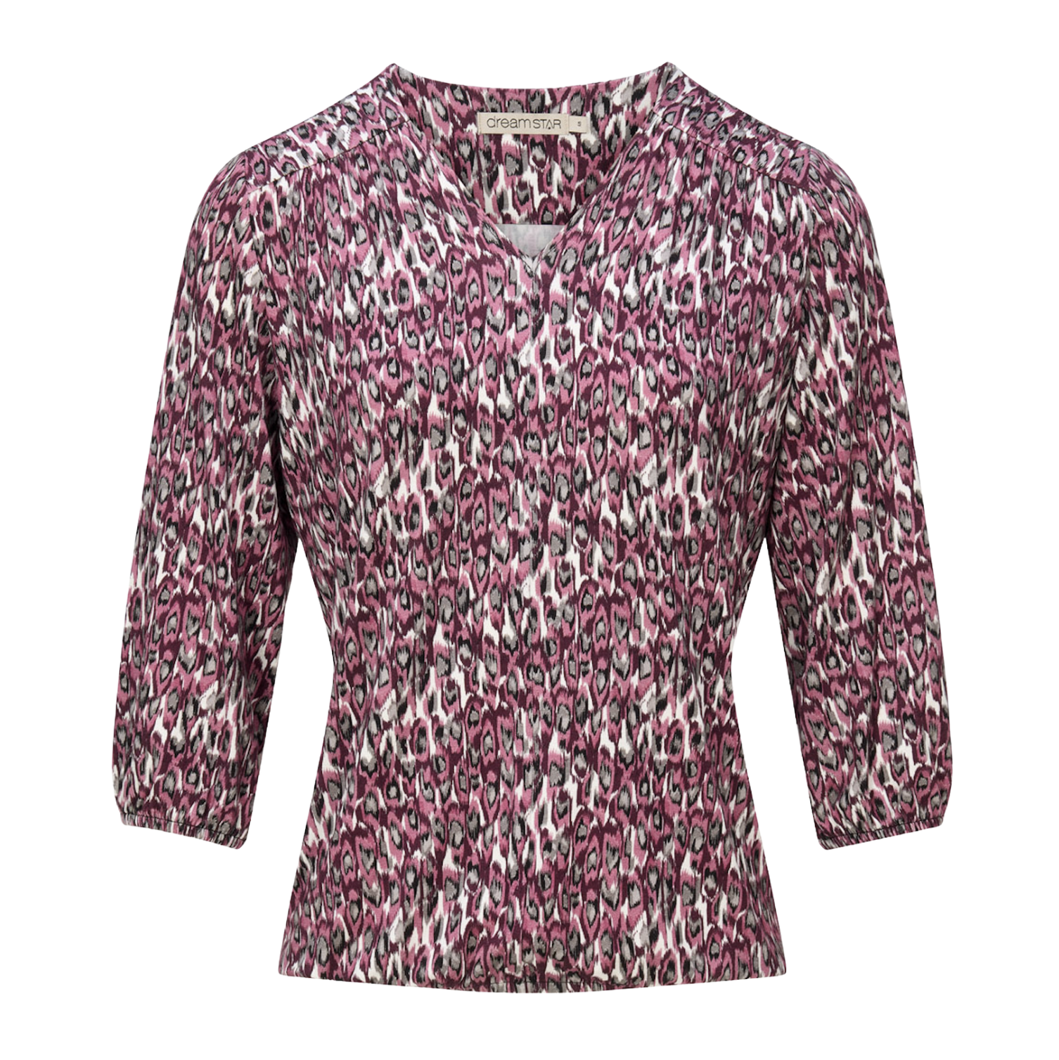 DS - Jeanny top - burgundy mix