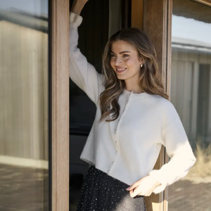 KA - Courson knit cardigan - chalk