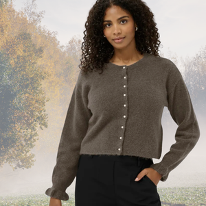 KA - Courson knit cardigan - morel