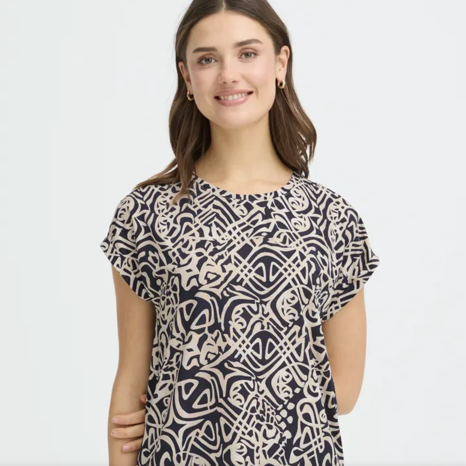 FR - Vera tee - navy lines