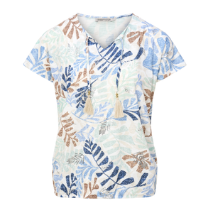 DS - Debra top - jade/blue mix