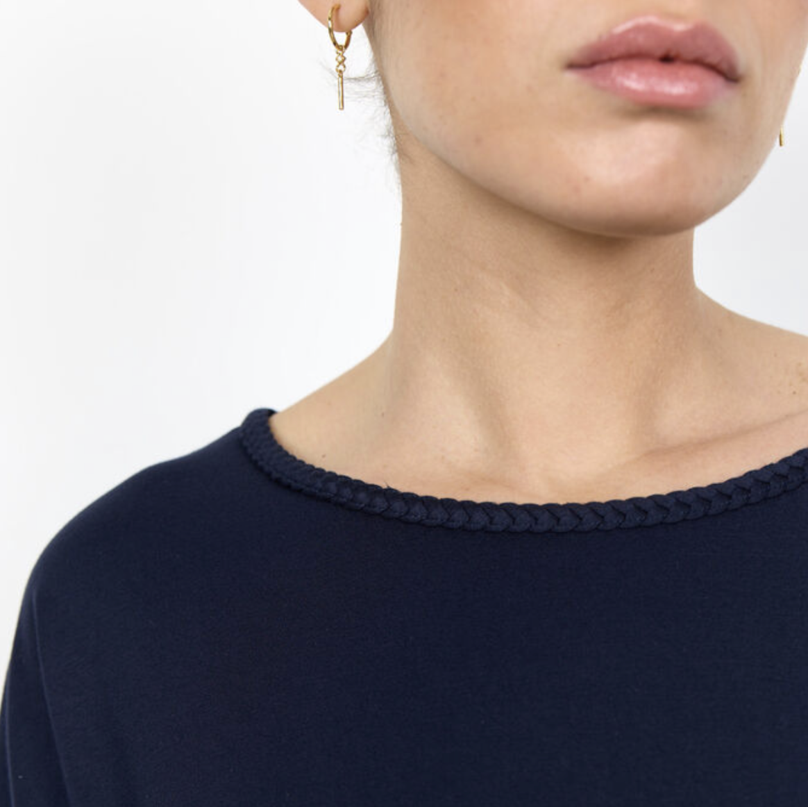 SC - Marica braid tee - navy