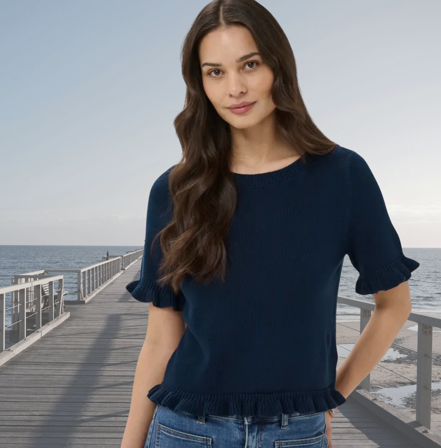 KA - Lindsay knit pullover - navy