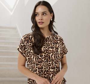 KA - Lokia blouse - natural leopard