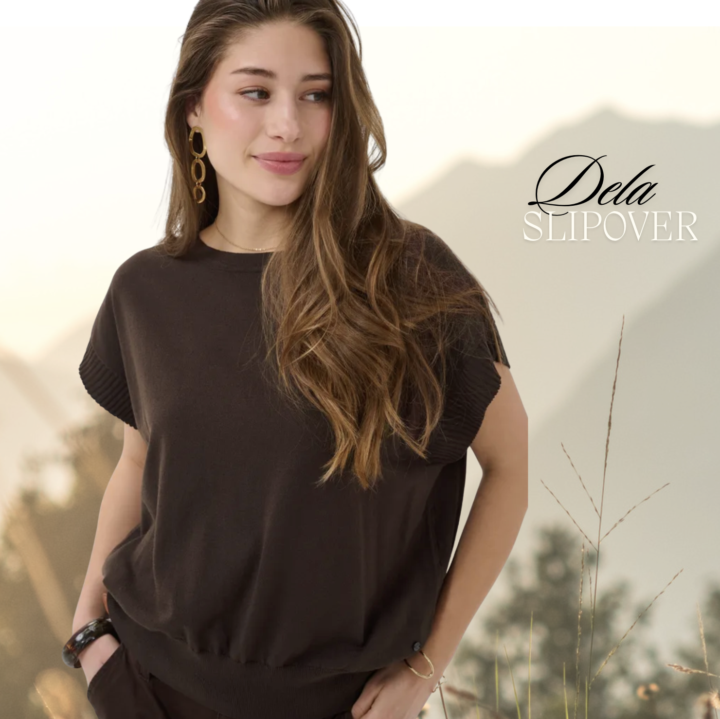 CR - Dela slipover - java brown