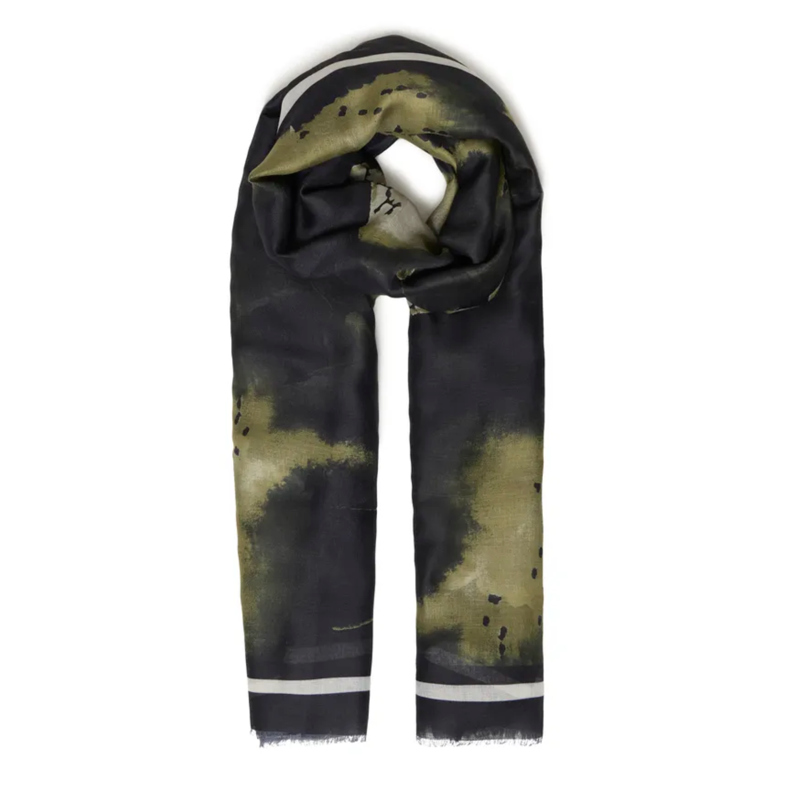 FR - Sanni scarf - navy watercolour