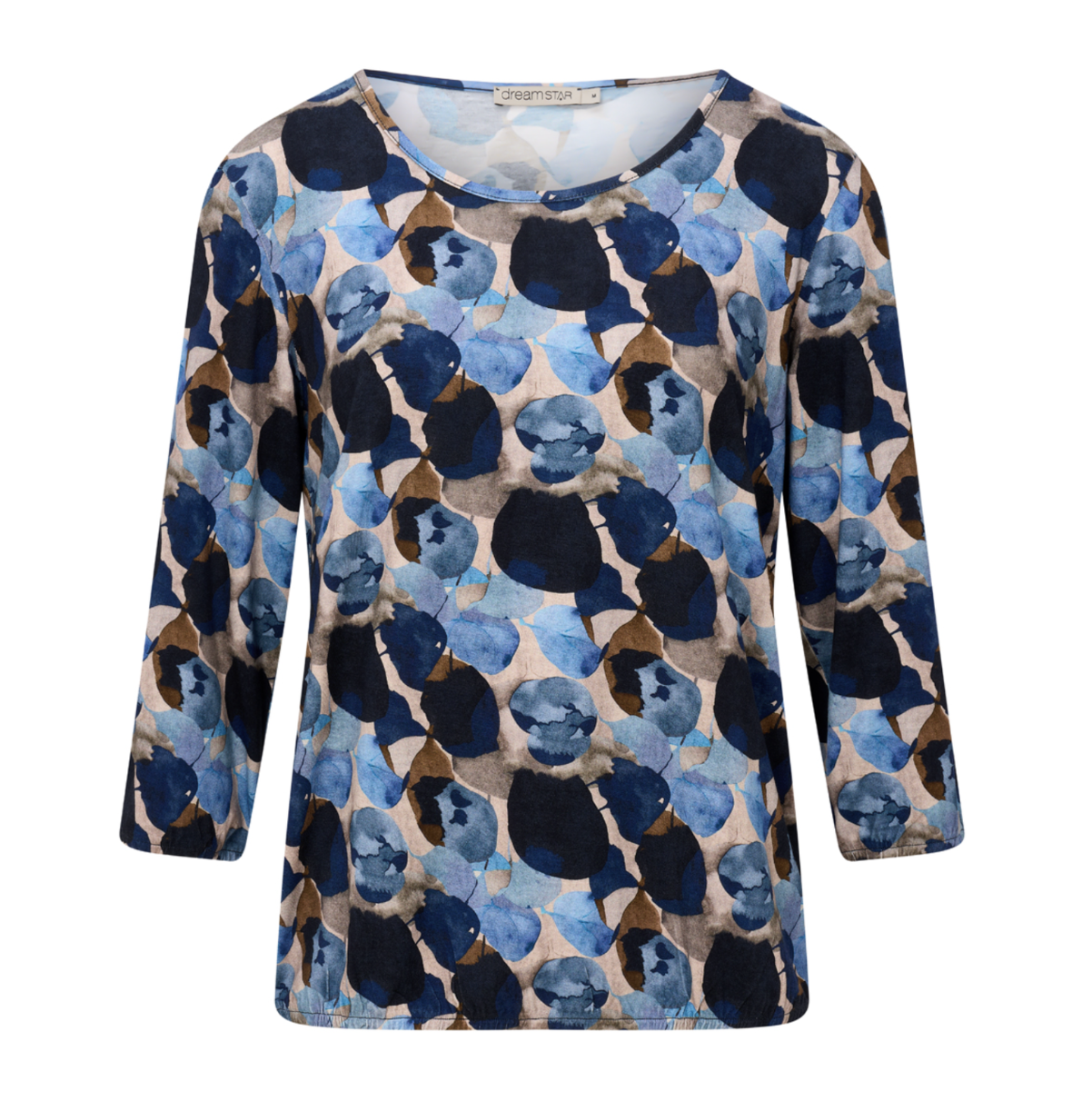 DS - Torres top - indigo leaves