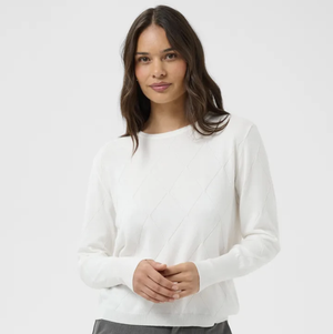 KA - Lizza argyle pullover - chalk