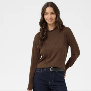 KA - Lizza argyle pullover - carafe