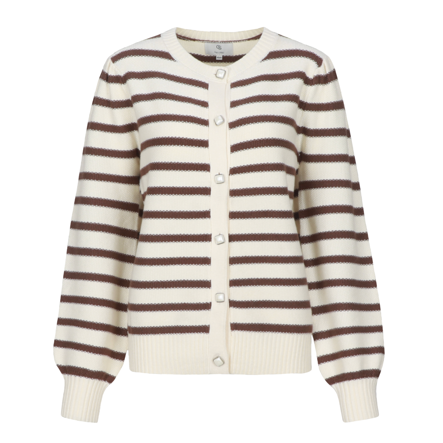 CS - Aimy knit cardigan - mocha stripe