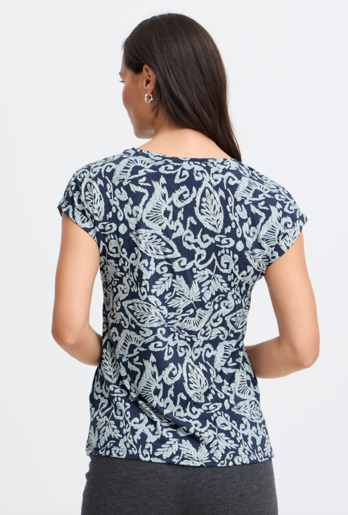 FR - Vera tee - blue paisley