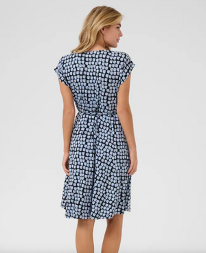 KA  - Bella dress - blue graphic