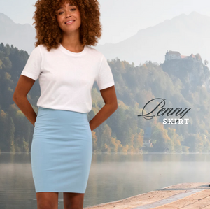 KA - Penny skirt - faded denim