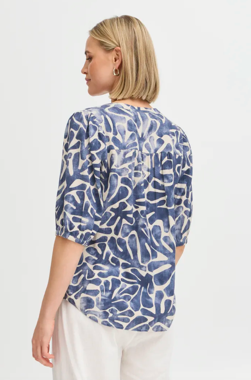 FR - Maddie blouse - blue print
