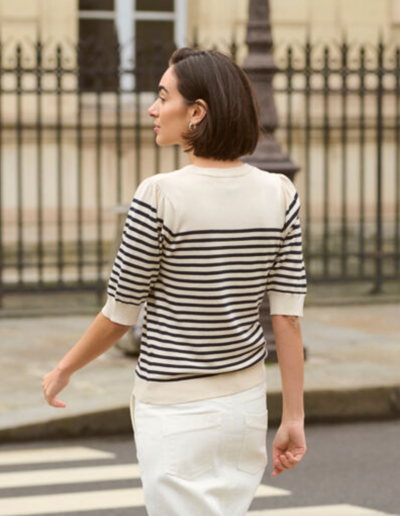 CU - Annemarie top - navy stripe