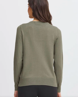 FR - Zubasic cardigan - dusty olive