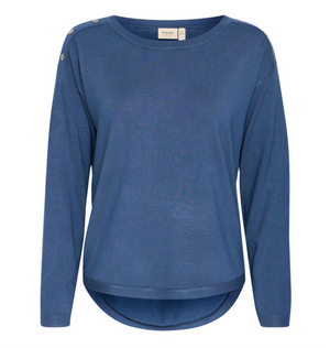 FR - Curved hem pullover - bering sea