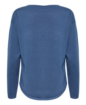 FR - Curved hem pullover - bering sea