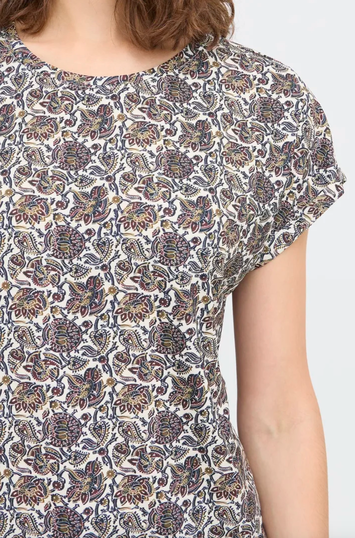 FR - Vera tee - nature paisley