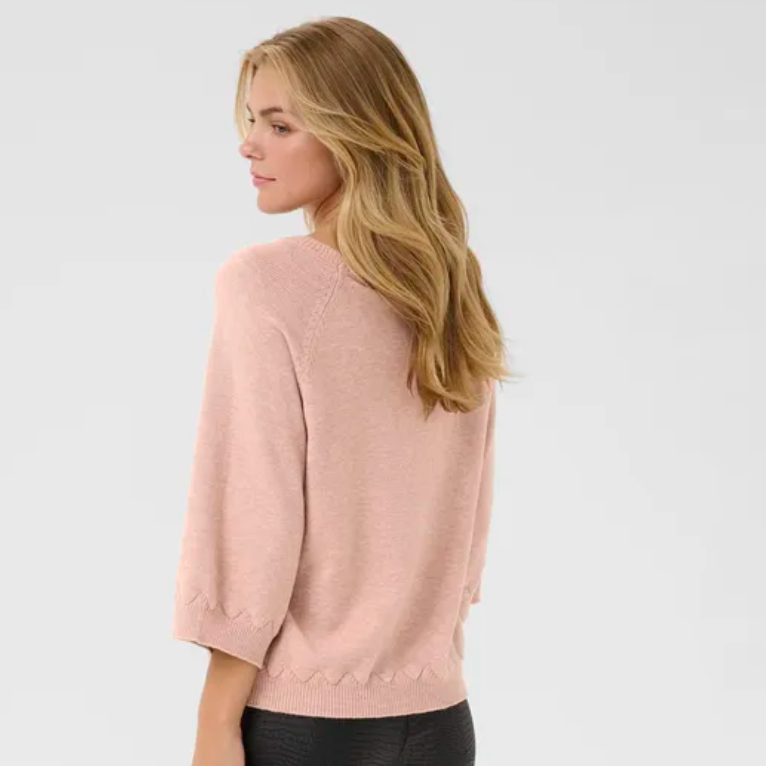 CR - Dela 3/4 sleeve pullover - rose