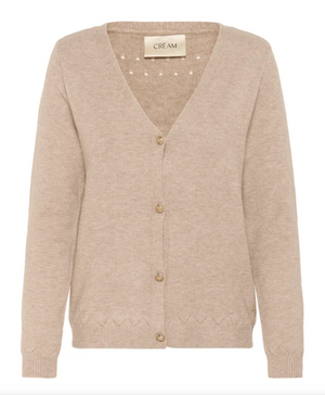 CR - Dela romantic cardigan - cobblestone