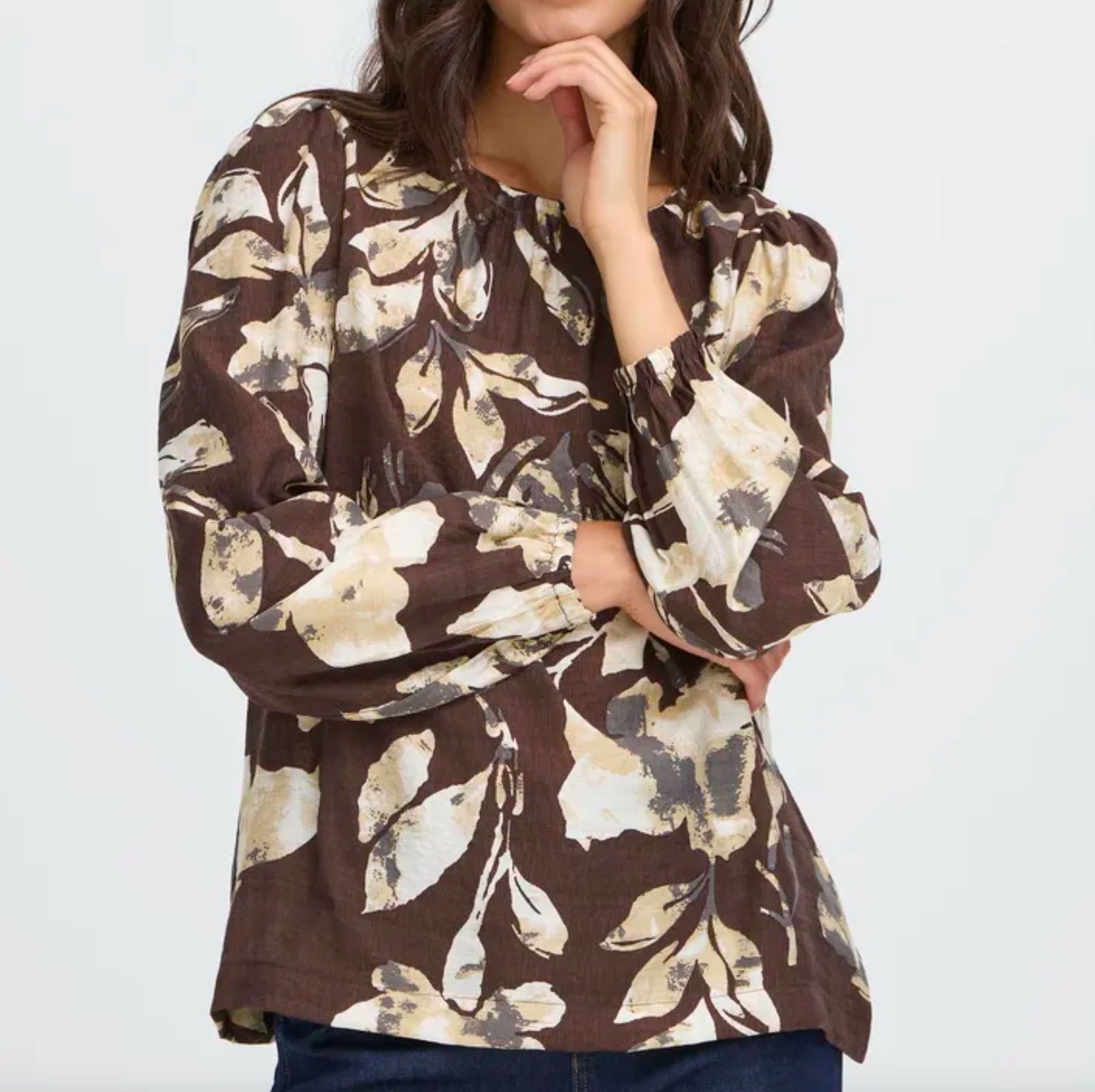 FR - Ariana round-neck blouse