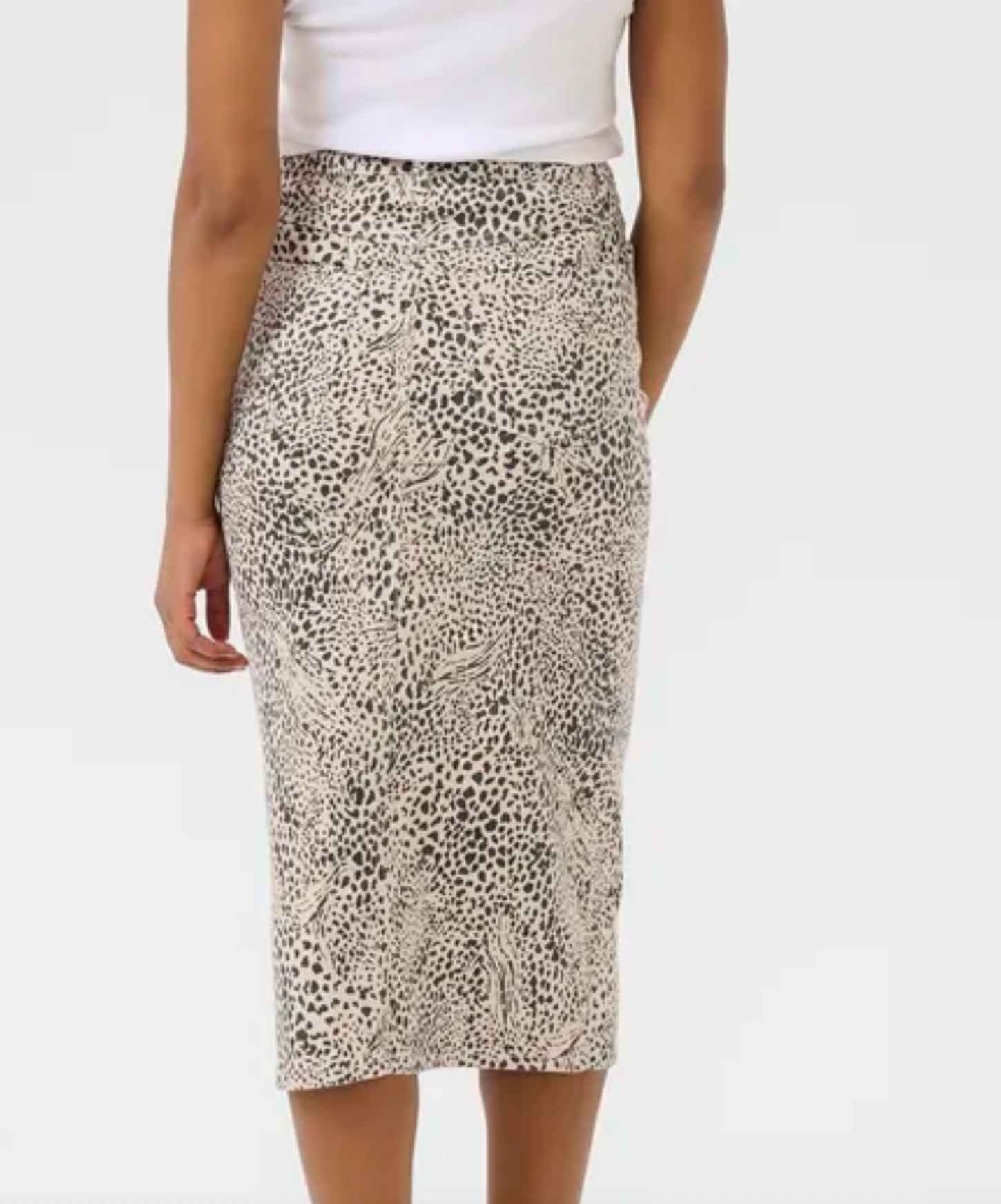 KA - Lisa skirt - leopard denim