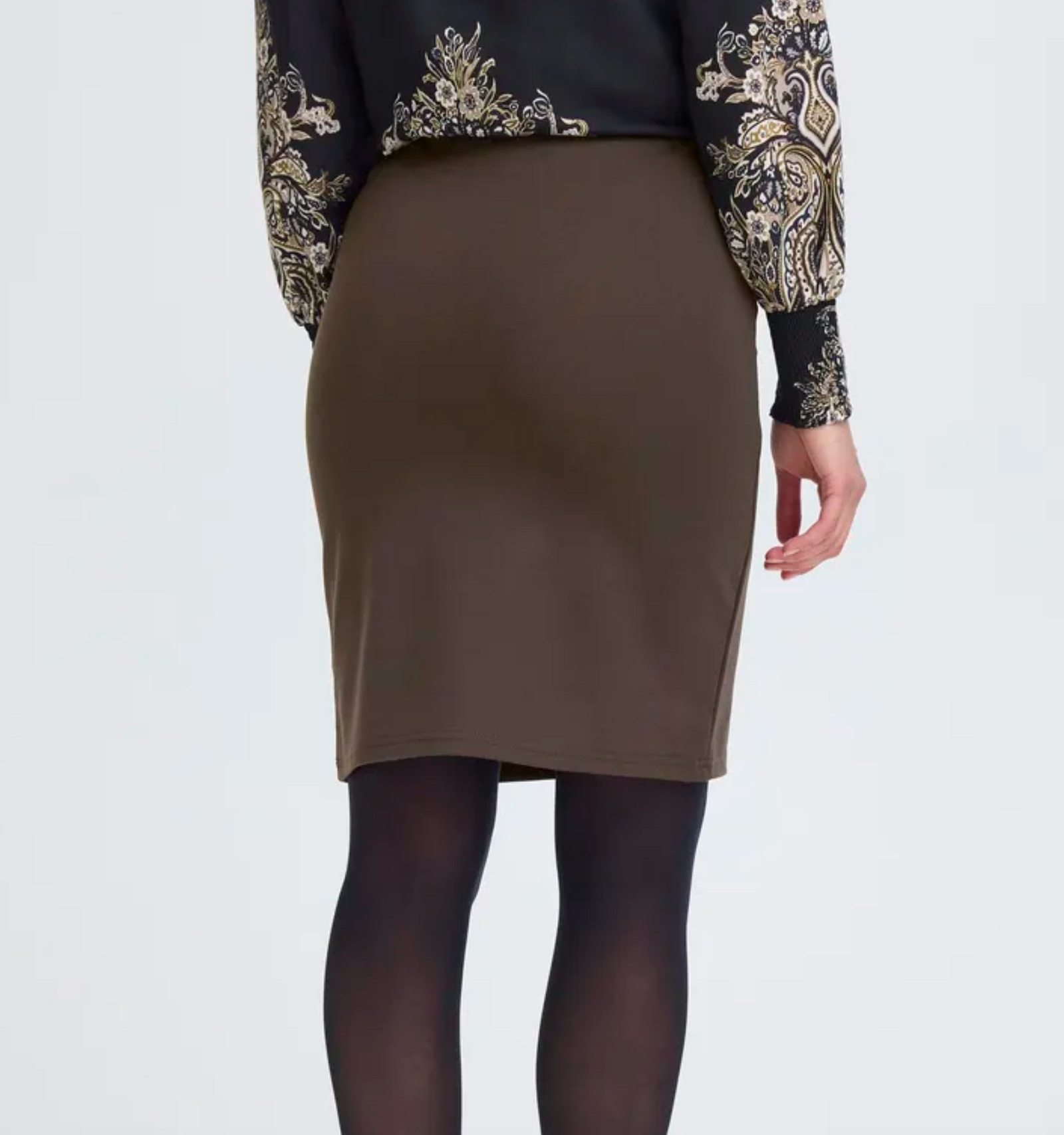 FR - Zastretch skirt - chocolate