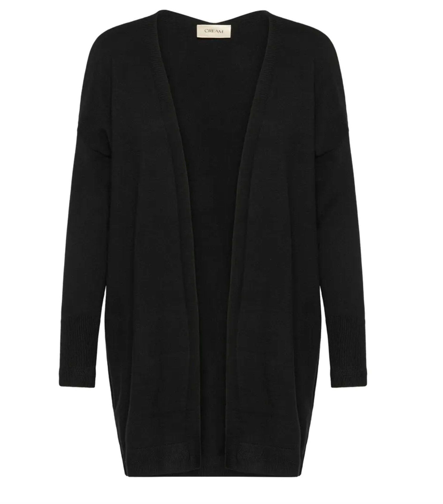 CR - Dela long cardigan - black