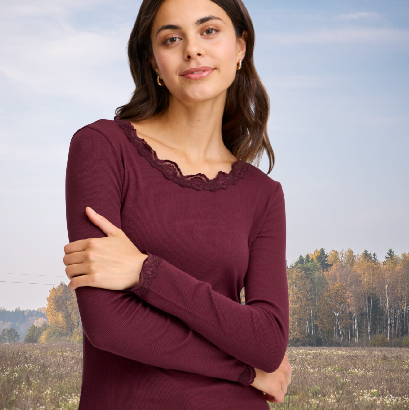 FR - Hizamond tee - tawny port