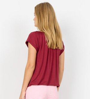 SC - Marica tee - dark red